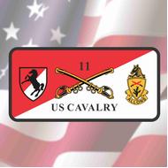 11th CAV License Plate